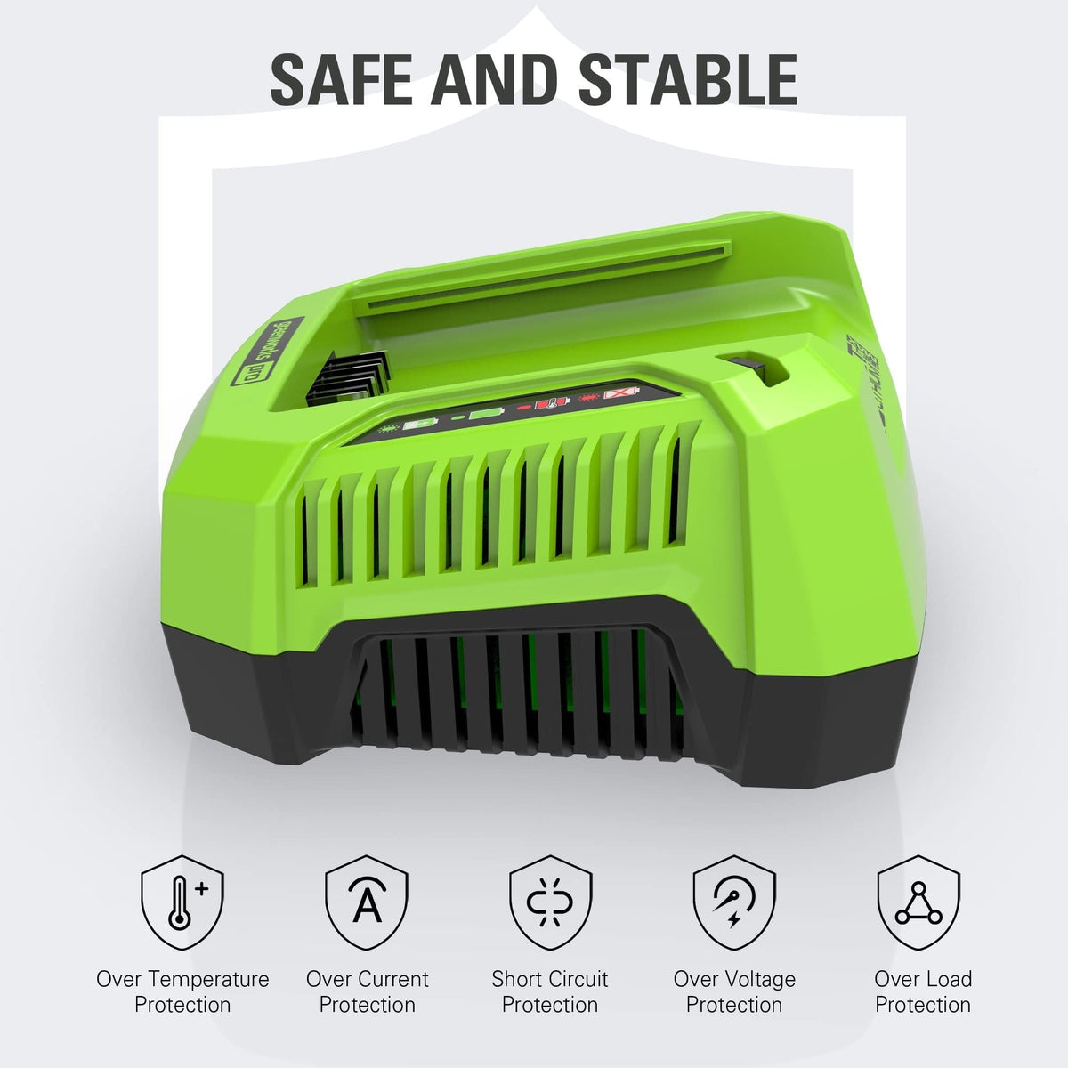 Greenworks PRO 80V 2Ah Lithium-Ion Battery Charger for CT#: 060-1706