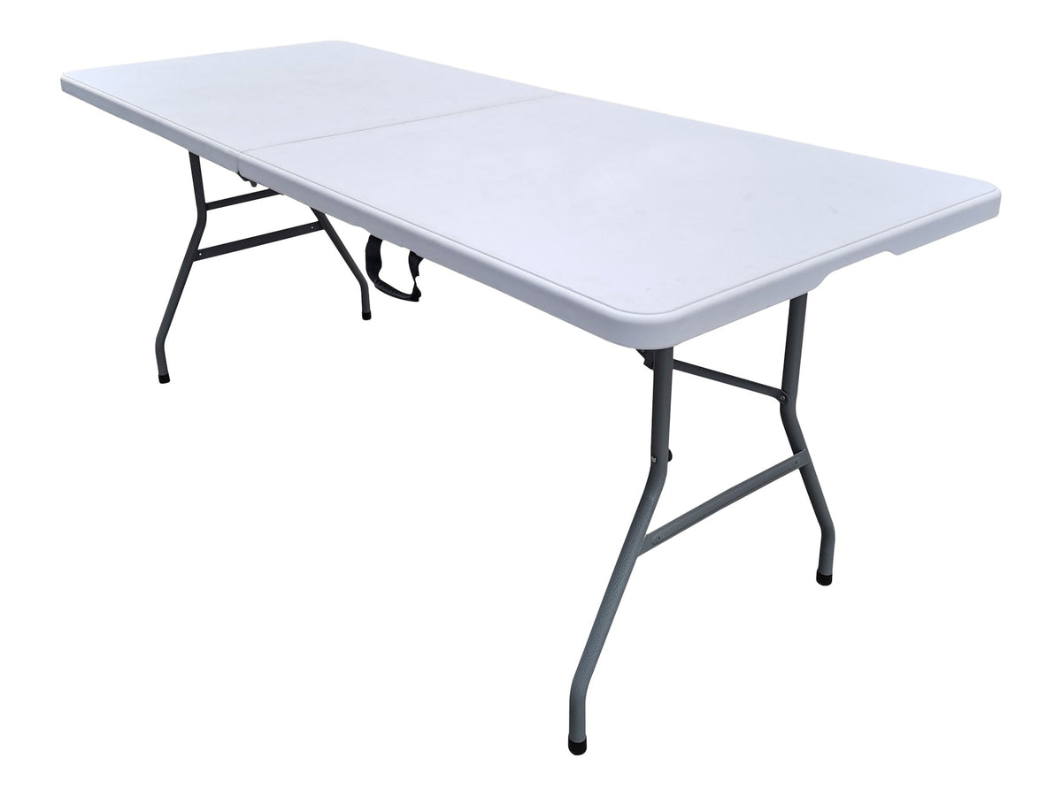 Iceberg 6-in White Folding Table with Easy Open/Close