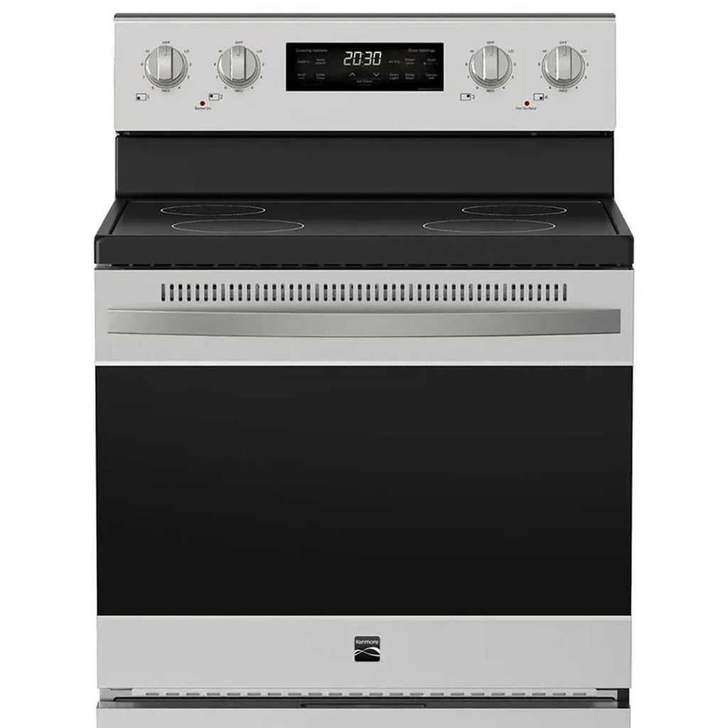 Kenmore 30 in. 5 cu ft. Stainless Steel Electric 4 Burner True Convection Range with Air Fry