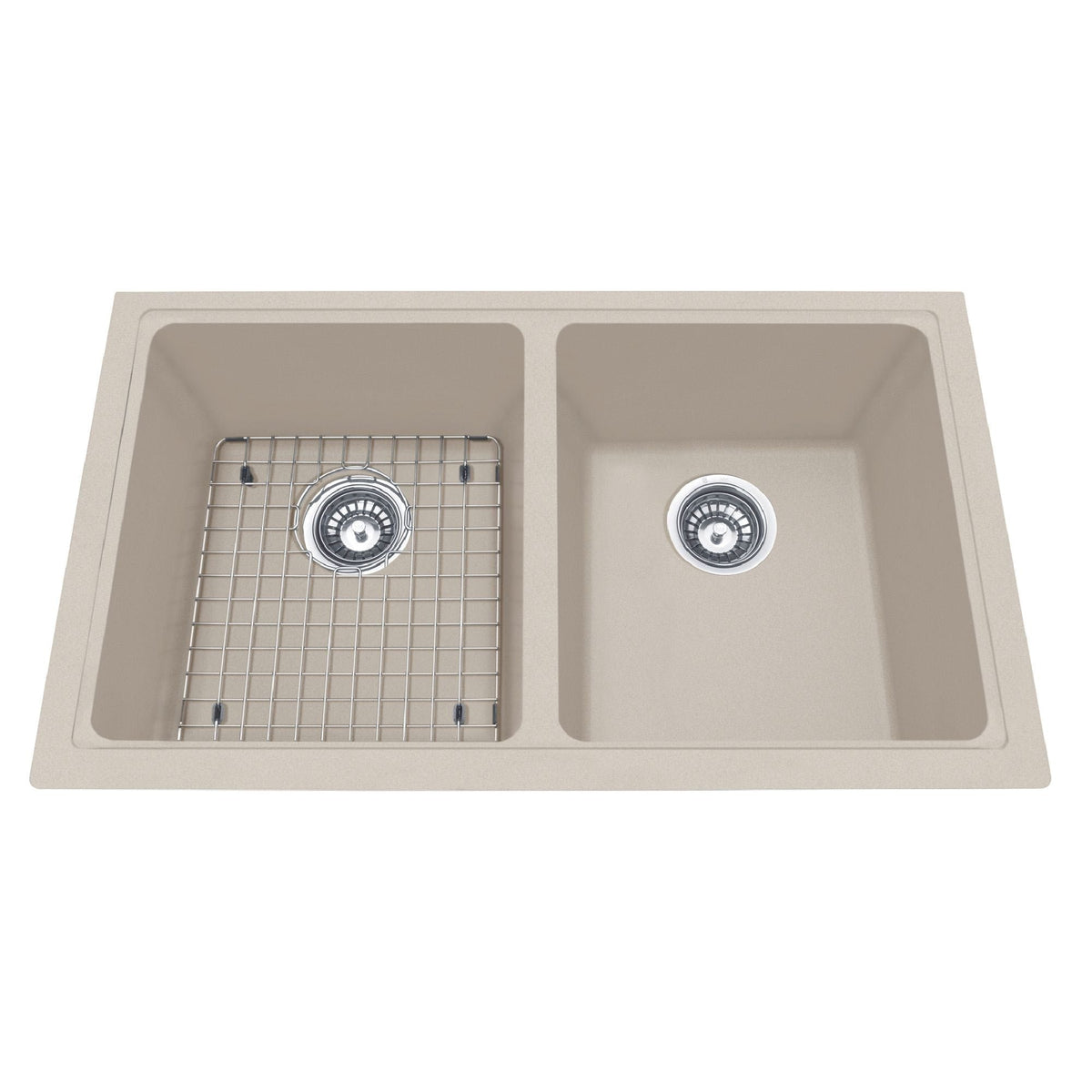 Kindred Mythos Kitchen Granite Undermount Double Sink, 31 9/16-in