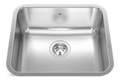 Kindred Steel Queen Undermount Single Bowl Kitchen Sink, 19.75-in x 17.75-in x 8-in, Stainless Steel