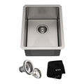 Kraus Standart PRO 16-Gauge Undermount Single Bowl Stainless Steel Kitchen Bar Sink, 14-in