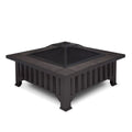 Lafayette Square Wood Burning Fire Pit in Black, 34-in