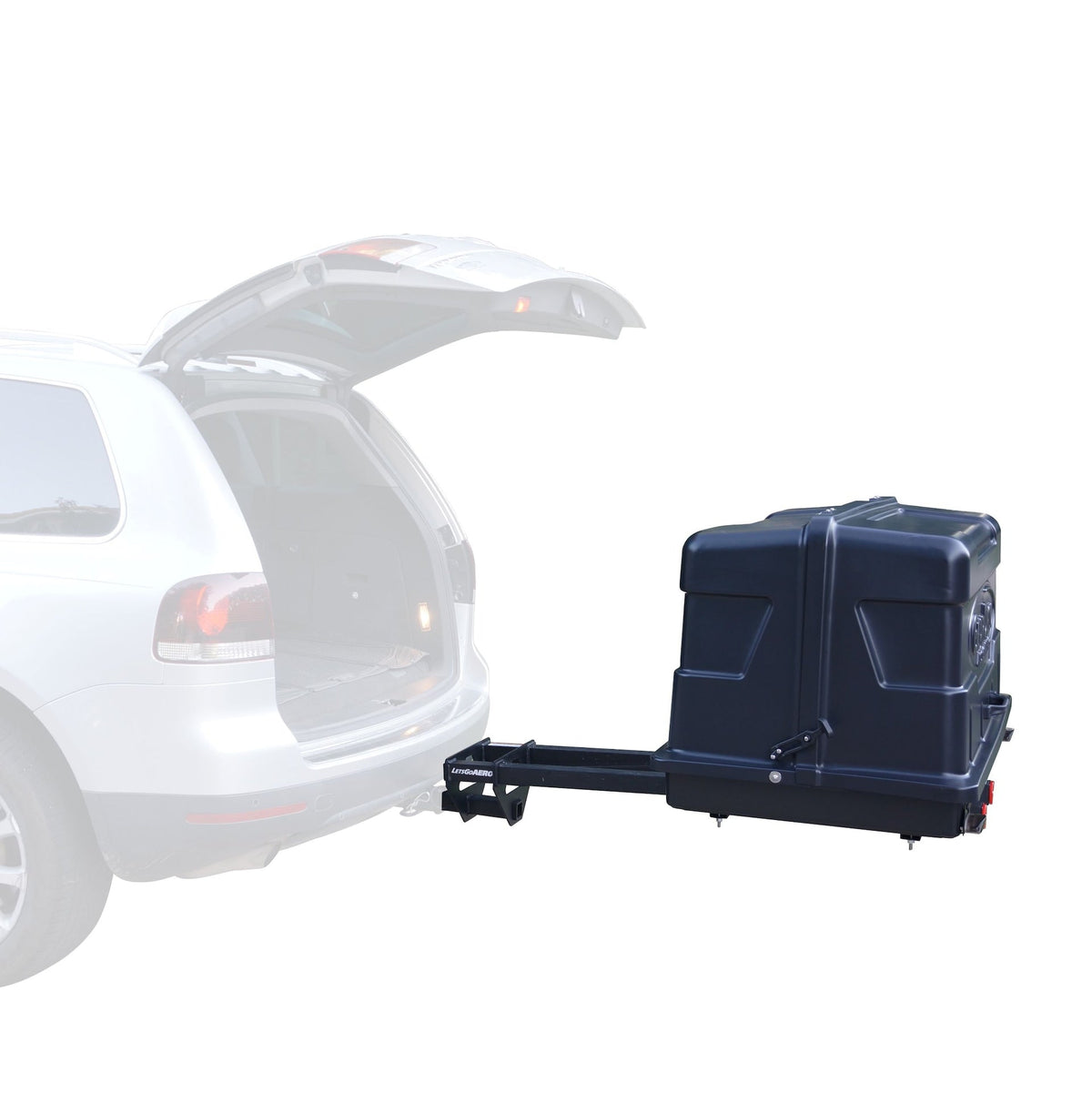 Let`s Go Aero GearDeck Slideout Cargo Carrier with LED, Black, 17-cu.ft
