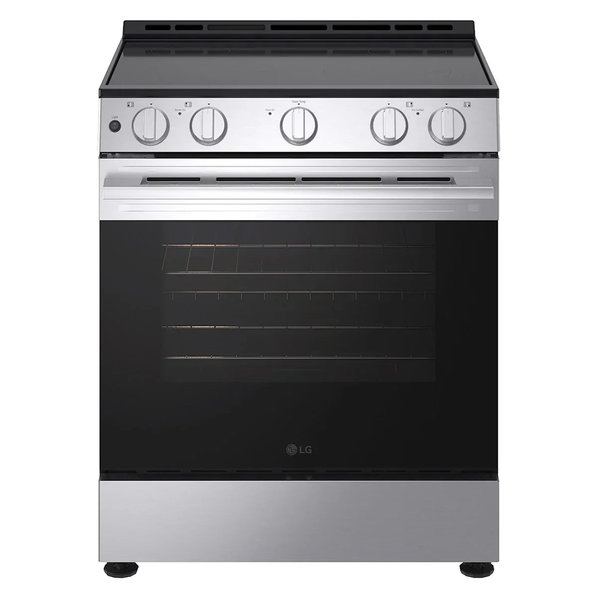 LG 30 in 6.3 cu ft. Stainless Steel Electric Slide-in Range with EasyClean and Pinch to Turn Safety Knobs