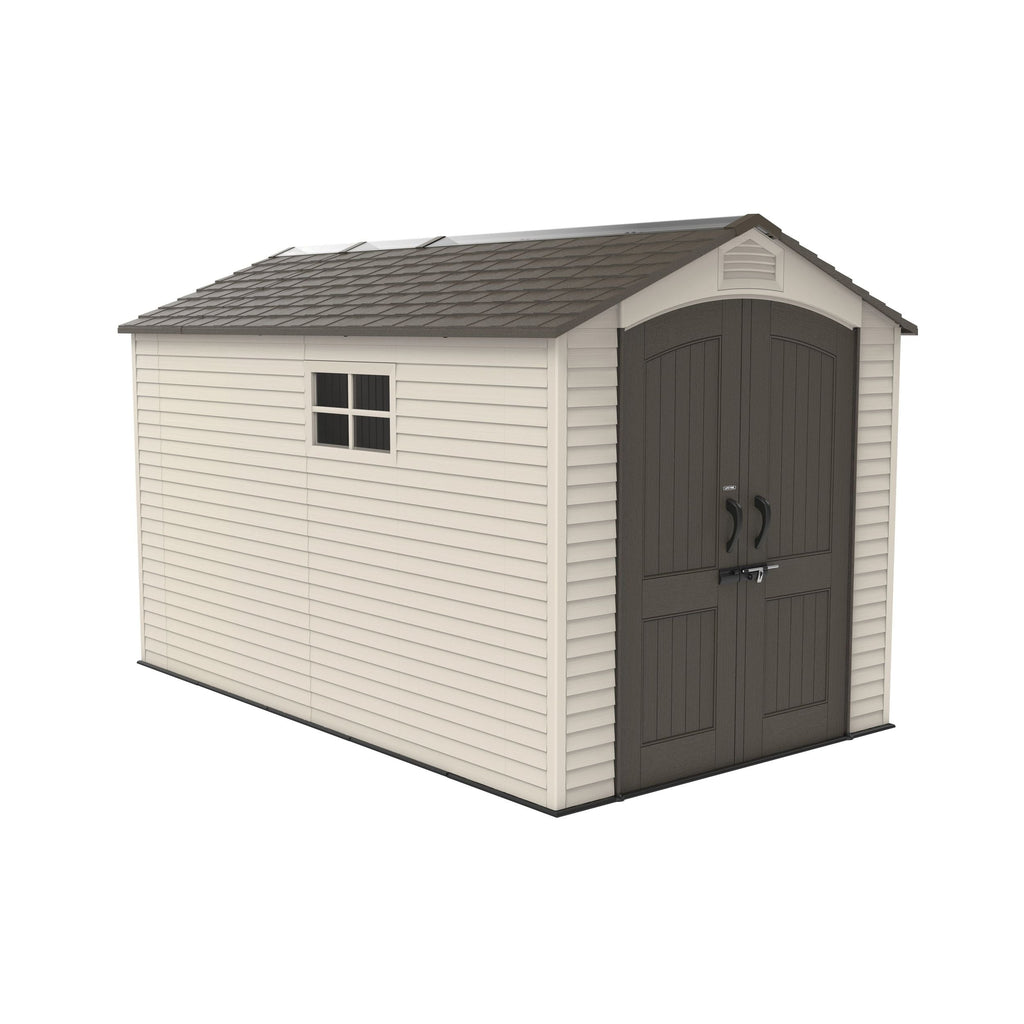Lifetime Lockable Steel Shed, Beige, 7 x 12 -ft