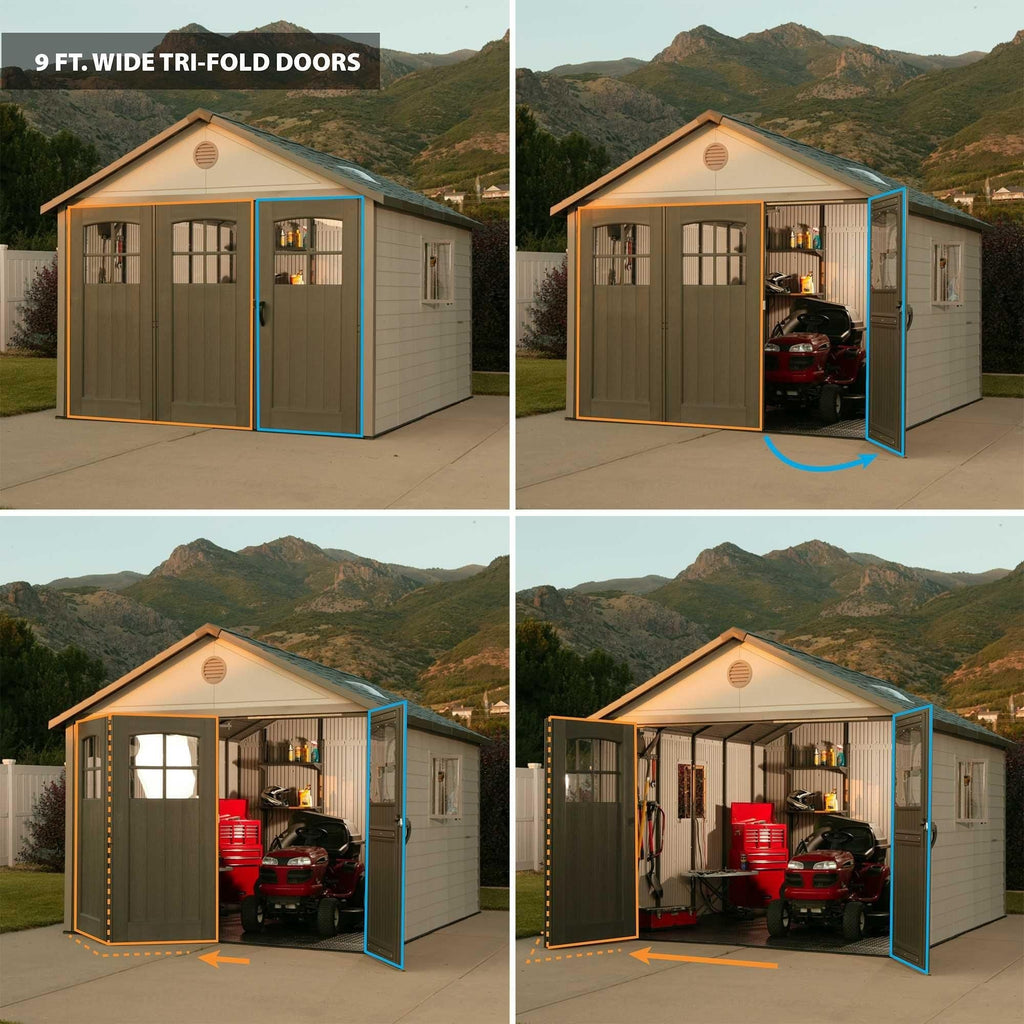 Lifetime Outdoor Storage Shed, 11-ft x 11-ft