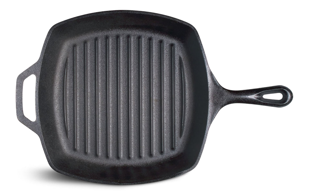 Lodge Seasoned Cast-Iron Grill Pan, 10.5-in (26 cm)