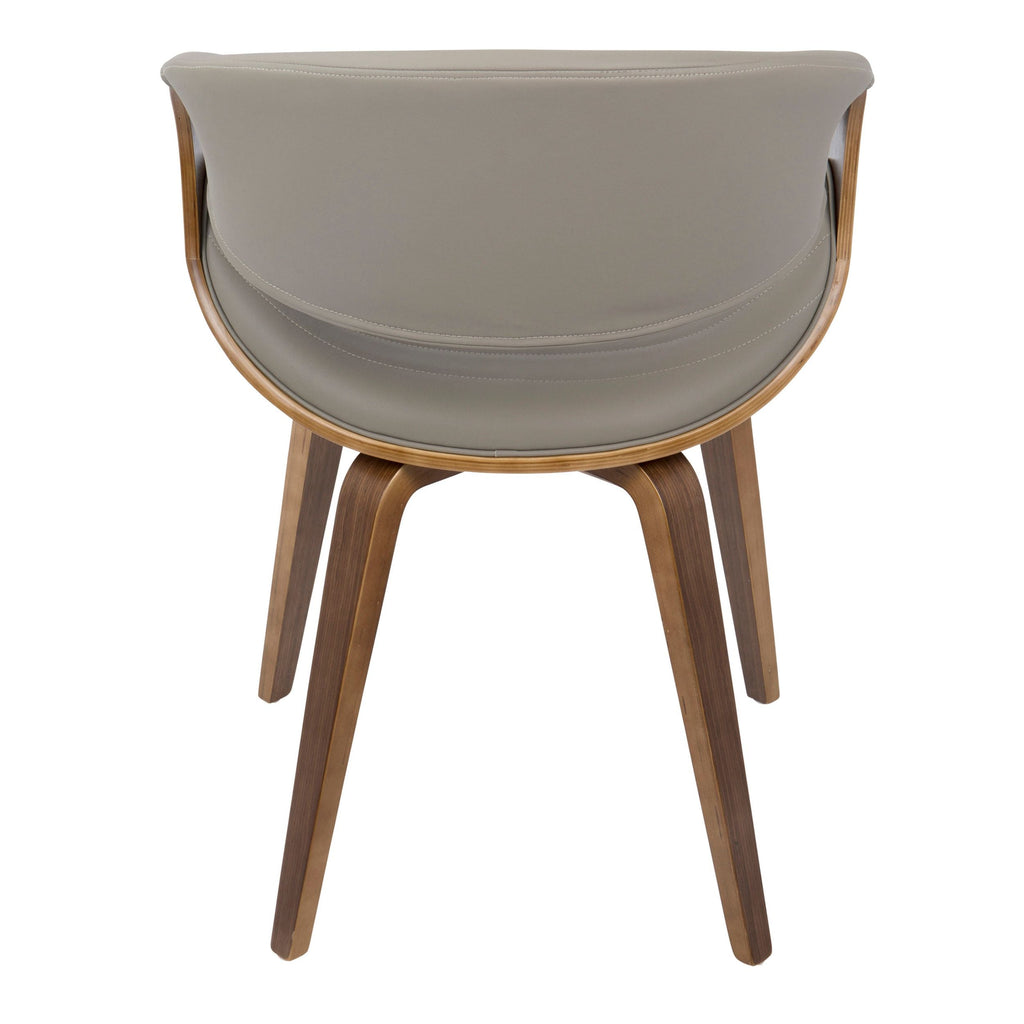 Lumisource Symphony Faux Leather Dining/ Accent Chair, Grey