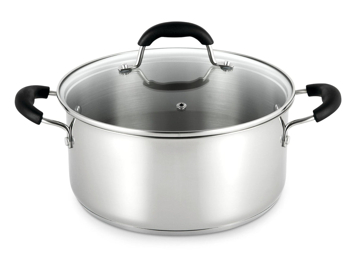 MASTER Chef Dutch Oven, 18/10 Stainless Steel, Dishwasher Safe, 5-qt