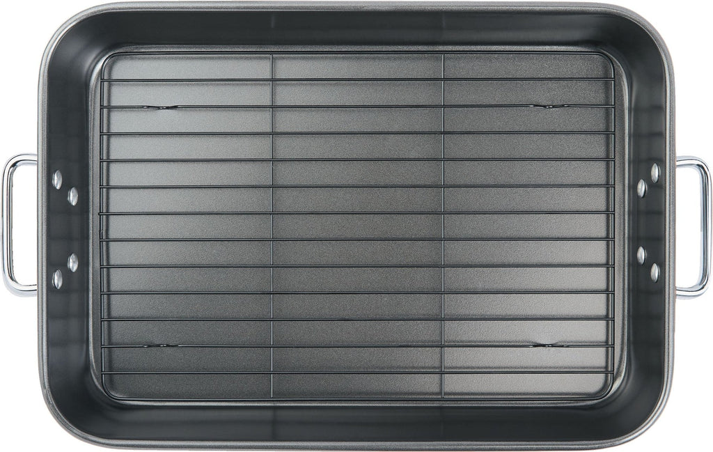 MASTER Chef Multi-Purpose Roaster with Rack, Dishwasher Safe, 9-12 lb, 25.4 x 38cm