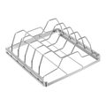 MASTER Chef Stainless Steel Folding BBQ Rib Rack/Roasting Stand, Holds 4 Full Racks of Ribs