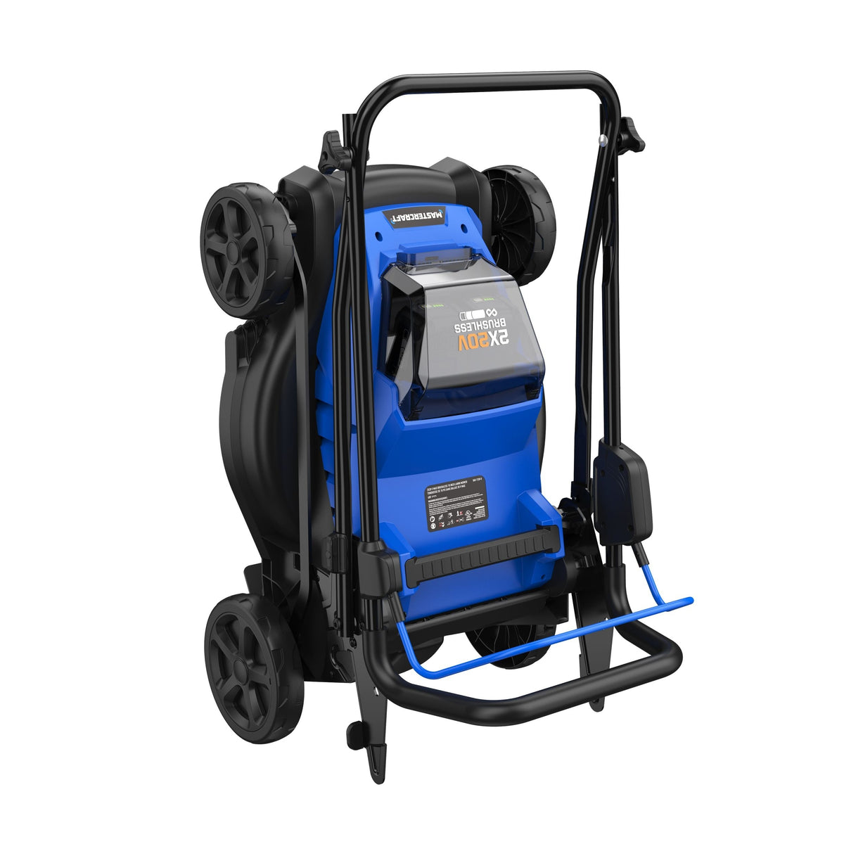 Mastercraft 2 x 20V Cordless 18-in Brushless Push Lawn Mower Kit with 2 PWR POD 5 Ah Batteries and Charger