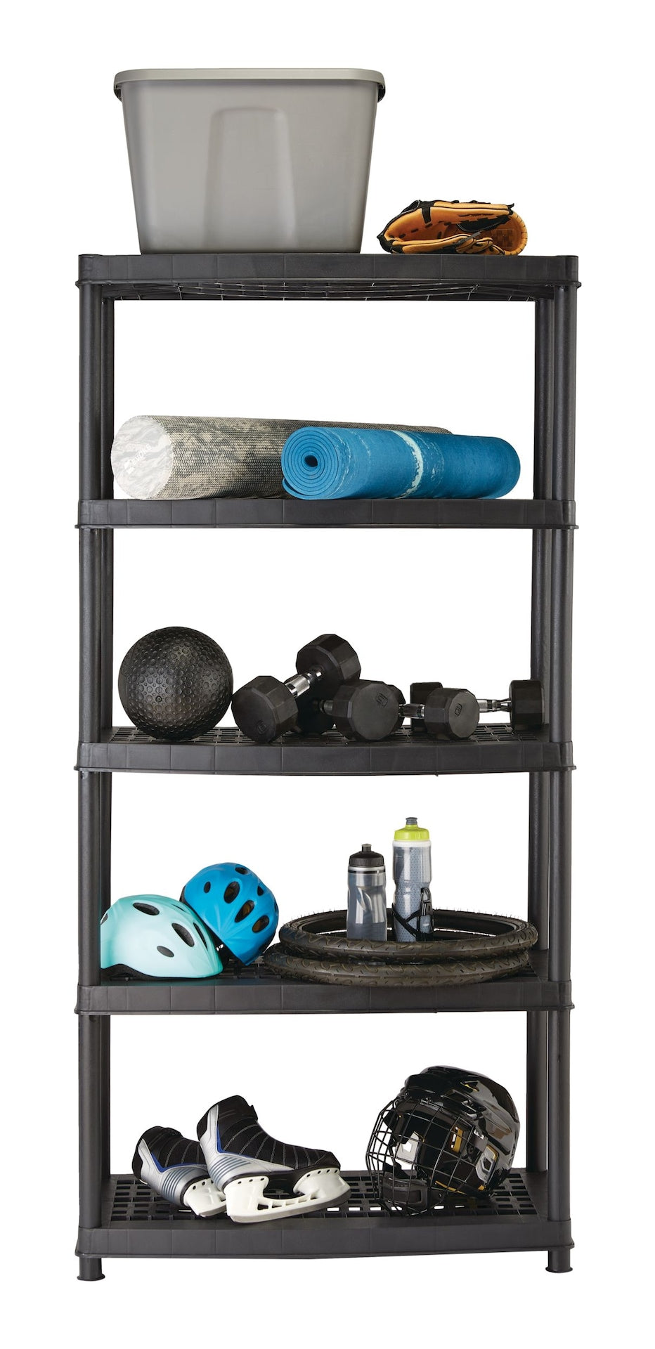 Mastercraft 5-Shelf Resin/ Plastic Storage Rack/ Shelving Unit, 36 x 18 x 72-in