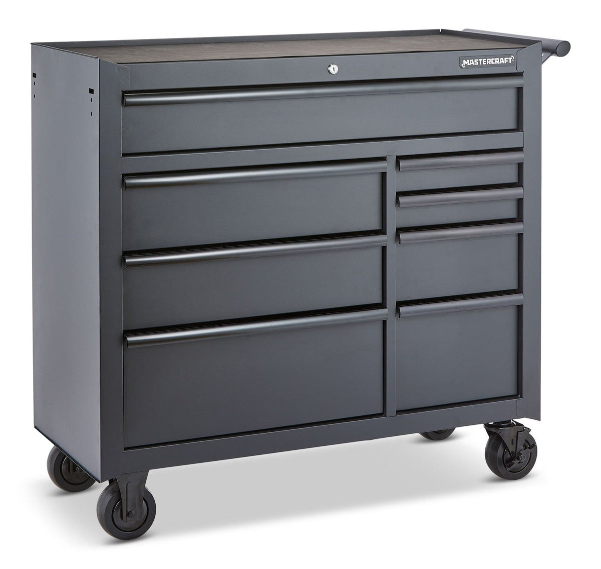 Mastercraft Tool Storage Cabinet, 8 Drawer, 41-in, Black