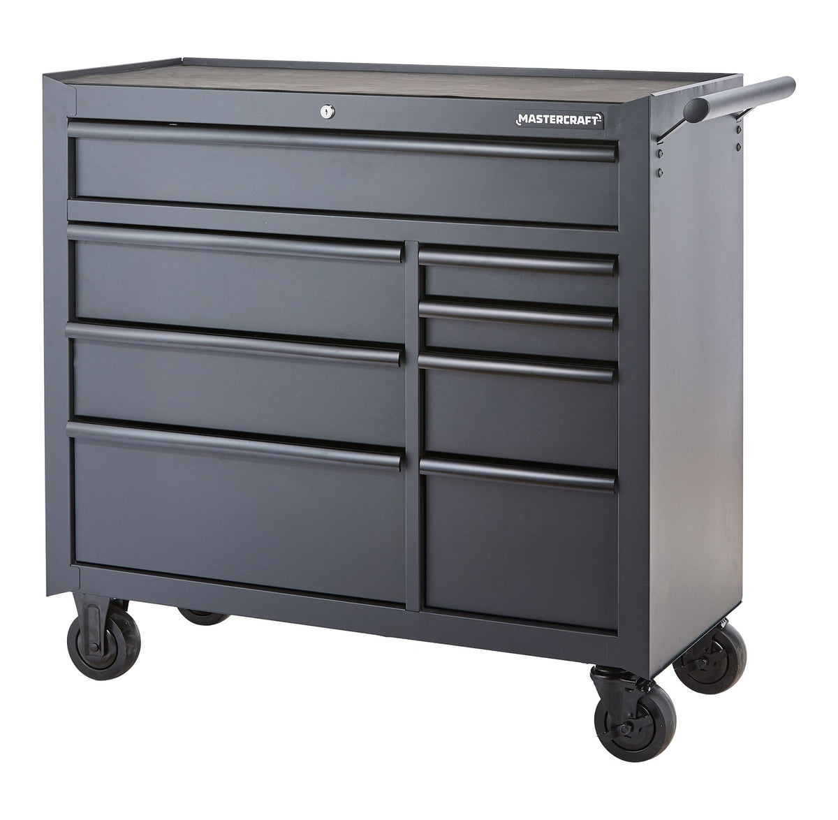 Mastercraft Tool Storage Cabinet, 8 Drawer, 41-in, Black