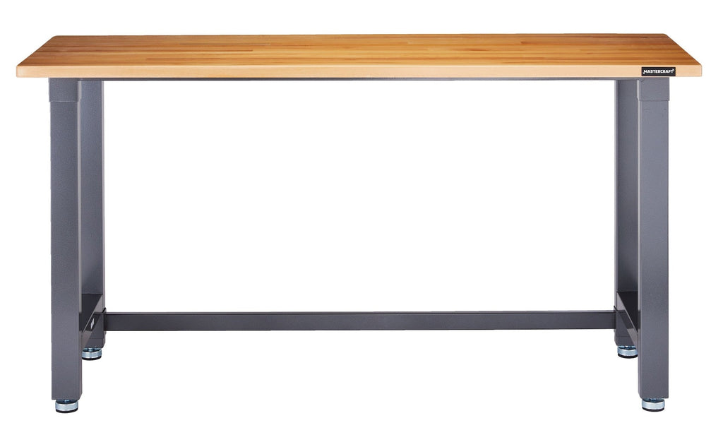 Mastercraft Wooden Top Work Bench, 72 x 24 x 37.5-in