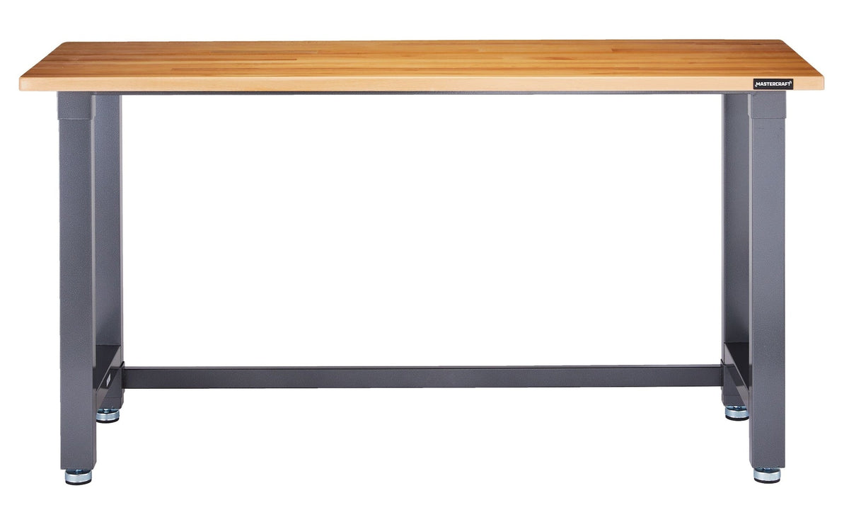Mastercraft Wooden Top Work Bench, 72 x 24 x 37.5-in
