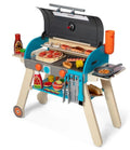 Melissa & Doug Wooden Deluxe Barbecue Grill, Smoker and Pizza Oven Playset, Ages 3+