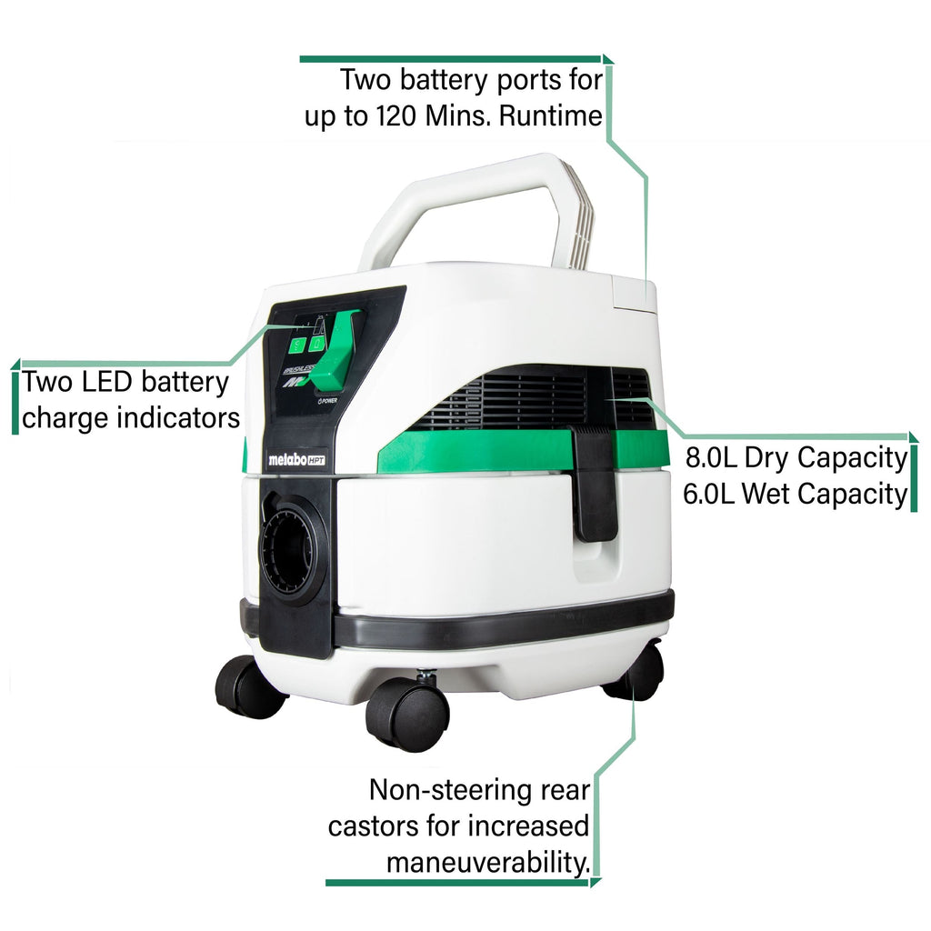 Metabo HPT 36V Pod Style Cordless Vacuum, Bare Tool