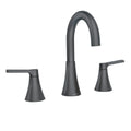Moen Mikah Double Handle Widspread Bathroom Faucet, Matte Black