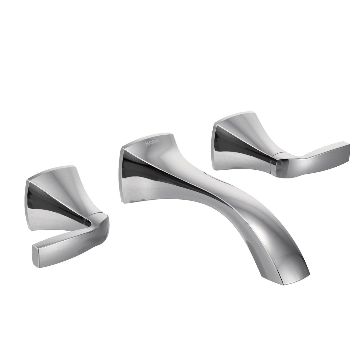 Moen Voss Two-Handle Wall Mount Bathroom Faucet Trim Kit (Valve Required), Chrome