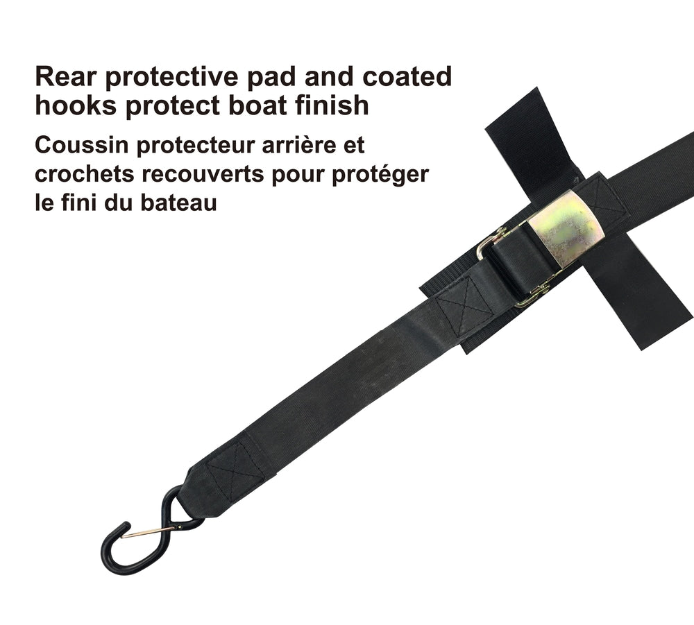 MotoMaster 1,000-lb Marine Gunwale Strap, Fully Adjustable, 2-in x 16-ft