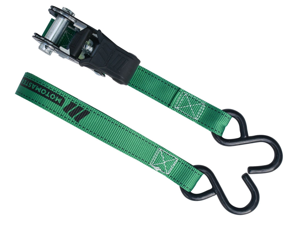 MotoMaster 1,500-lb Padded Ratchet Tie Down Straps, Weatherproof, 1-in x 6-ft, 2-pk