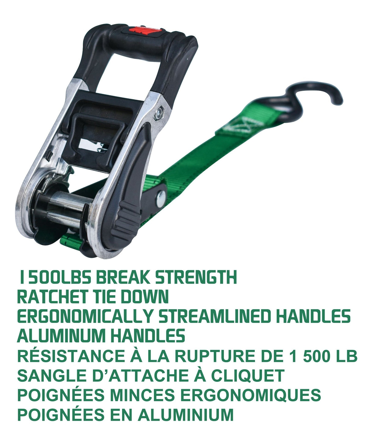 MotoMaster 1,500-lb Ratchet Tie Down Straps, with Padded Handle, 1-in x 14-ft