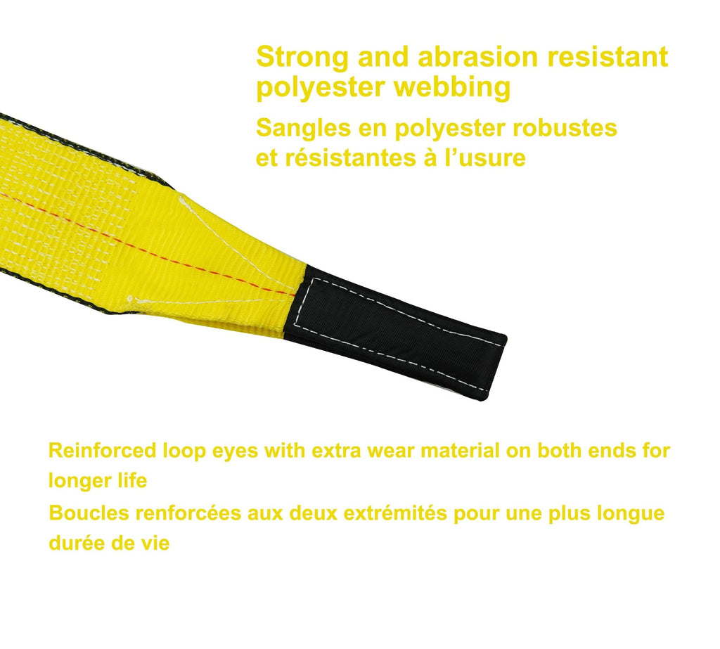 MotoMaster 20,000-lb Tow Strap, 4-in x 30-ft