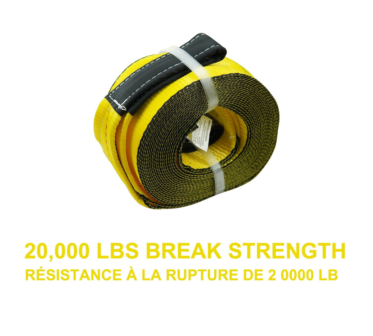 MotoMaster 20,000-lb Tow Strap, 4-in x 30-ft