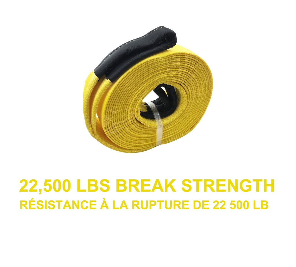 MotoMaster 22,500-lb Recovery Strap with Loop Ends, 3-in x 30-ft