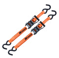 MotoMaster 3,000-lb Heavy Duty Ratchet Tie Down Strap, Non-Padded, 1-in x 10-ft, 2-pk