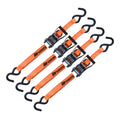 MotoMaster 3,000-lb Heavy Duty Ratchet Tie Down Strap, Non-Padded, 1-in x 10-ft, 4-pk