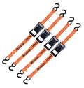 MotoMaster 3,000-lb Heavy Duty Ratchet Tie Down Straps, Extra Long, 1.25-in x 20-ft, 4-pk