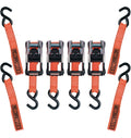 MotoMaster 3,000-lb Heavy Duty Ratchet Tie Down, with Padded D-Handle, 1.25-in x 14-ft, 4-pk