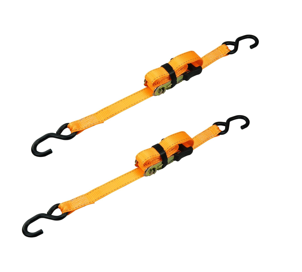 MotoMaster 3,000-lb Heavy-Duty Sliding Ratchet Tie Down Straps, 1.25-in x 8-ft, 2-pk