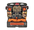 MotoMaster 3,000-lb Ratchet Tie Down Straps, with Power Grip Padded Handles, 1-in x 10-ft, 4-pk