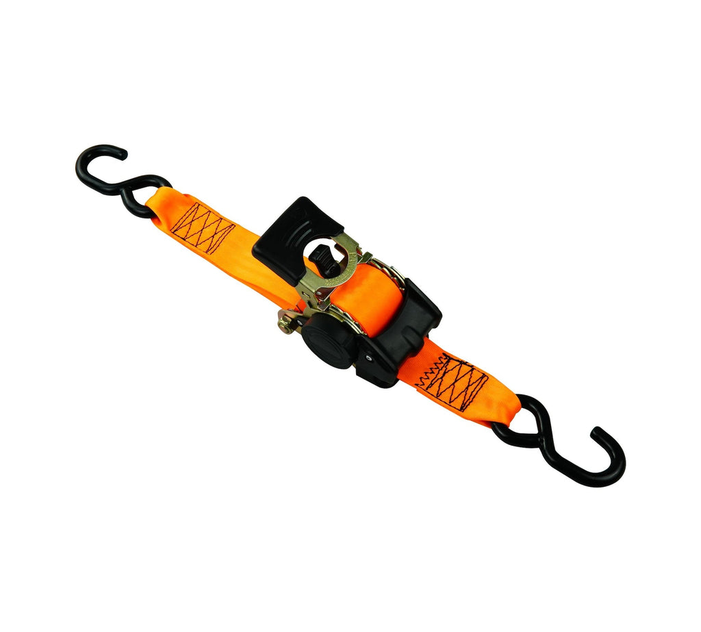 MotoMaster 3,300-lb Retractable Heavy-Duty Ratchet Tie Down Straps, 2-in x 10-ft, 2-pk