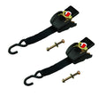 MotoMaster 3,300-lb Retractable Transom Tie Down Strap, 2-in x 43-in, 2-pk