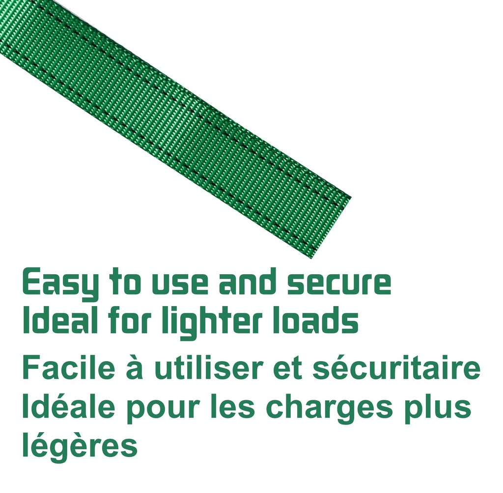 MotoMaster 450-lb Light Duty Lashing Straps with Cam Buckle Clasps, Weatherproof, 1-in x 12-ft, 2-pk