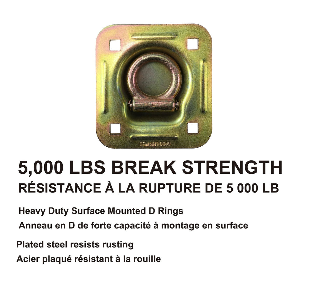 MotoMaster 5,000-lb Heavy Duty D-Ring, Recessed Mountable