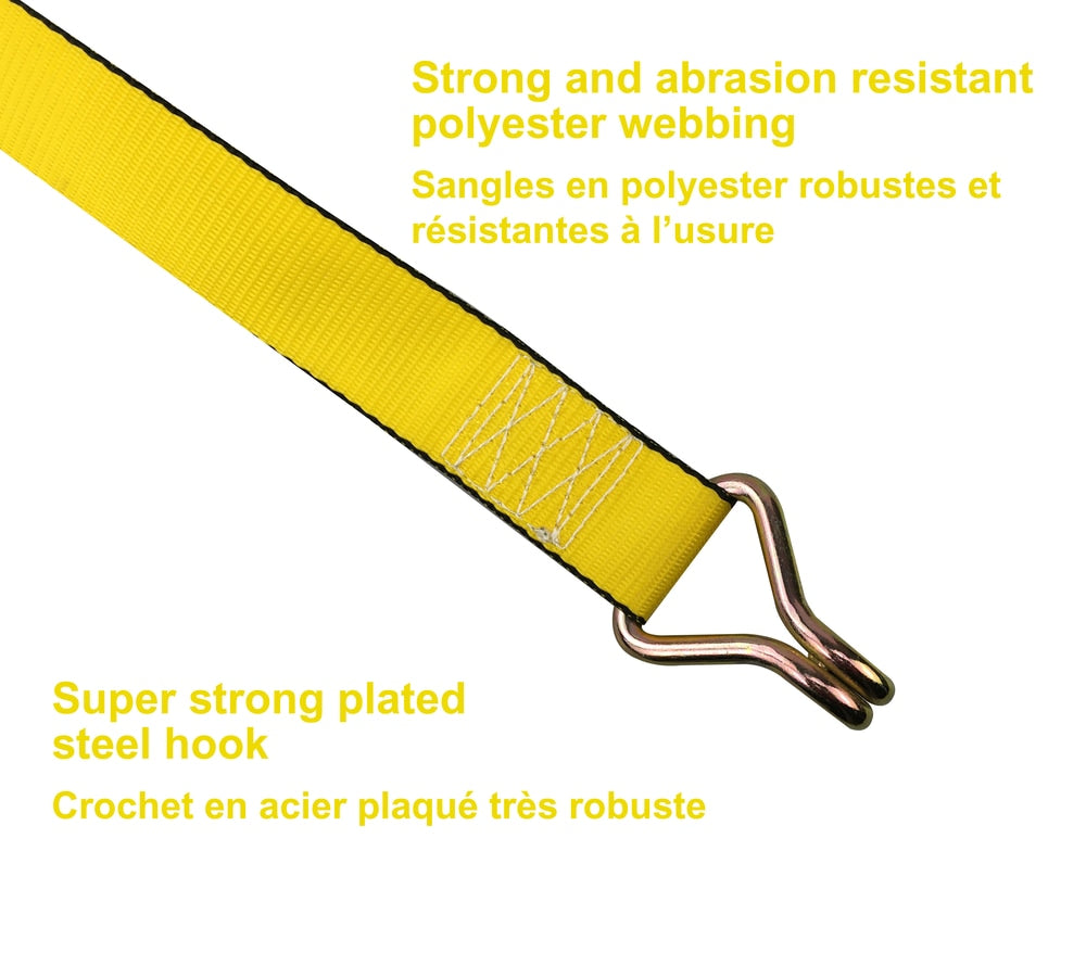 MotoMaster 5,000-lb J-Hook Winch Strap, 2-in x 10-ft