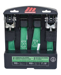 MotoMaster 900-lb Ratchet/Cambuckle Tie-Down Straps, Non-Padded, 1-in x 10-ft, 4-pk