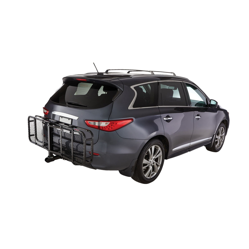 MotoMaster Hitch Basket, Steel with Folding Shank