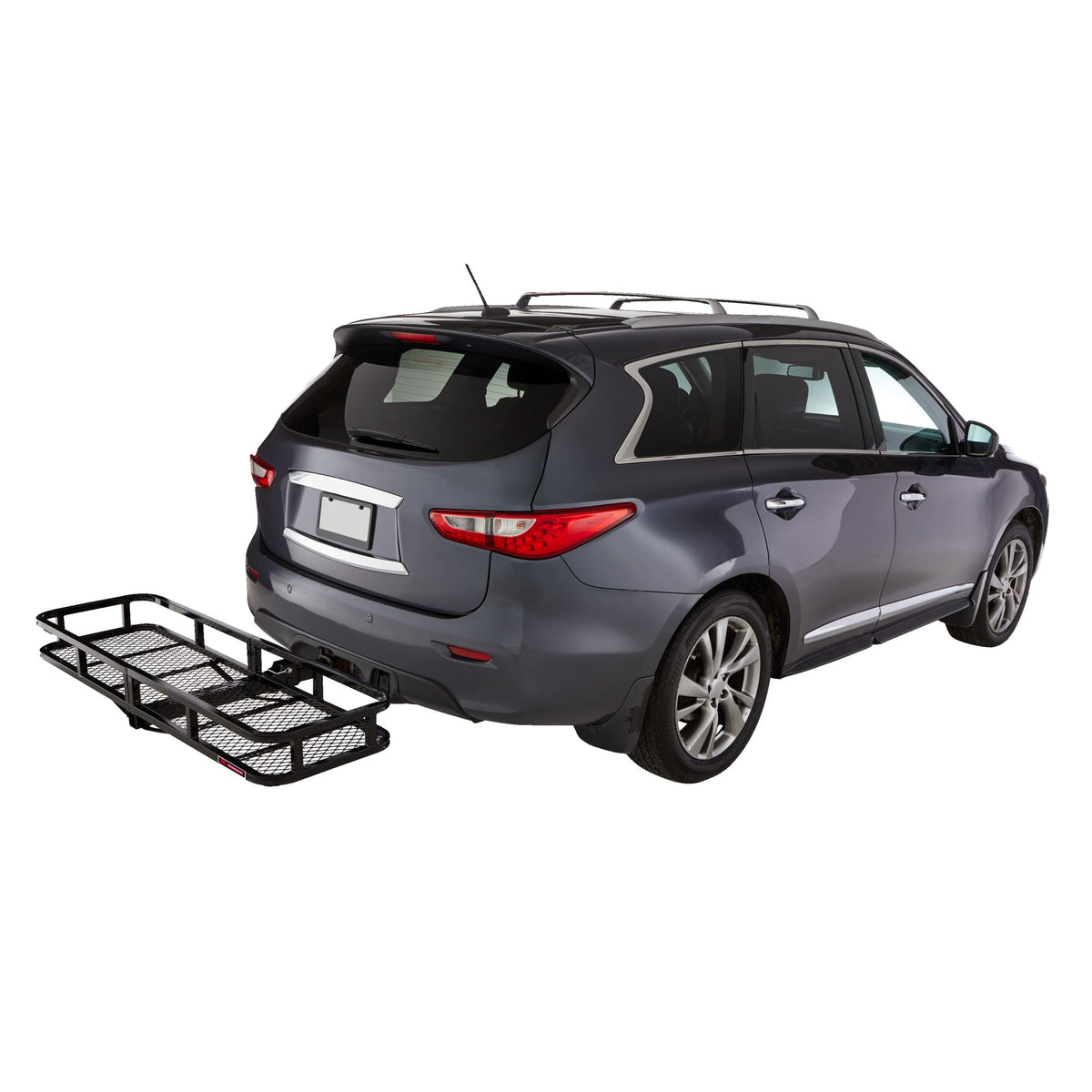 MotoMaster Hitch Basket, Steel with Folding Shank