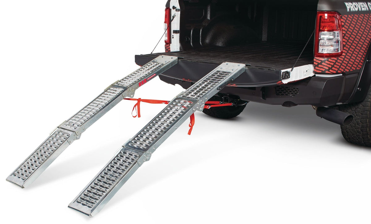 MotoMaster Tri-Fold Steel Loading Ramps, 72-in, 1000-lbs, 1-Pair