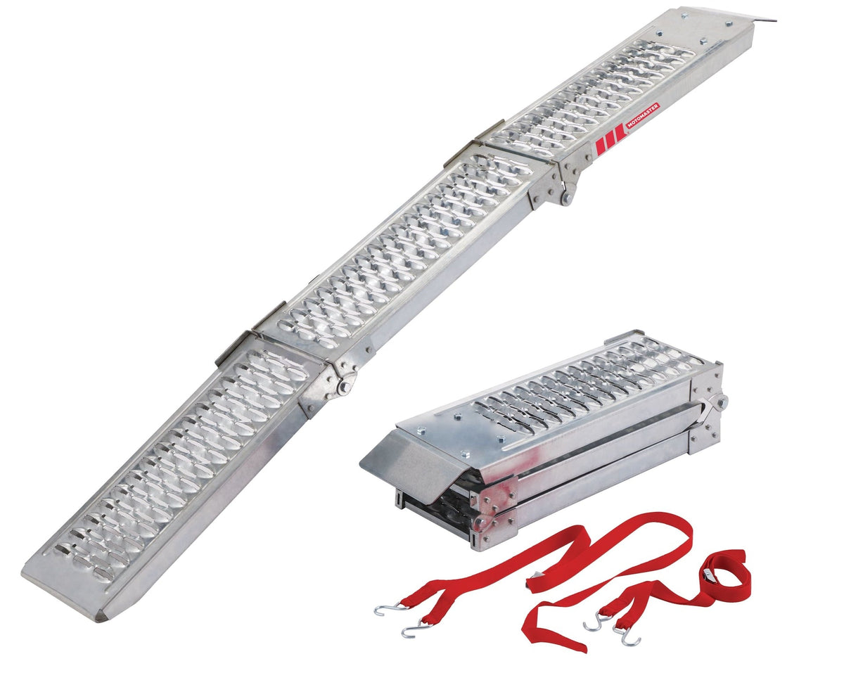 MotoMaster Tri-Fold Steel Loading Ramps, 72-in, 1000-lbs, 1-Pair