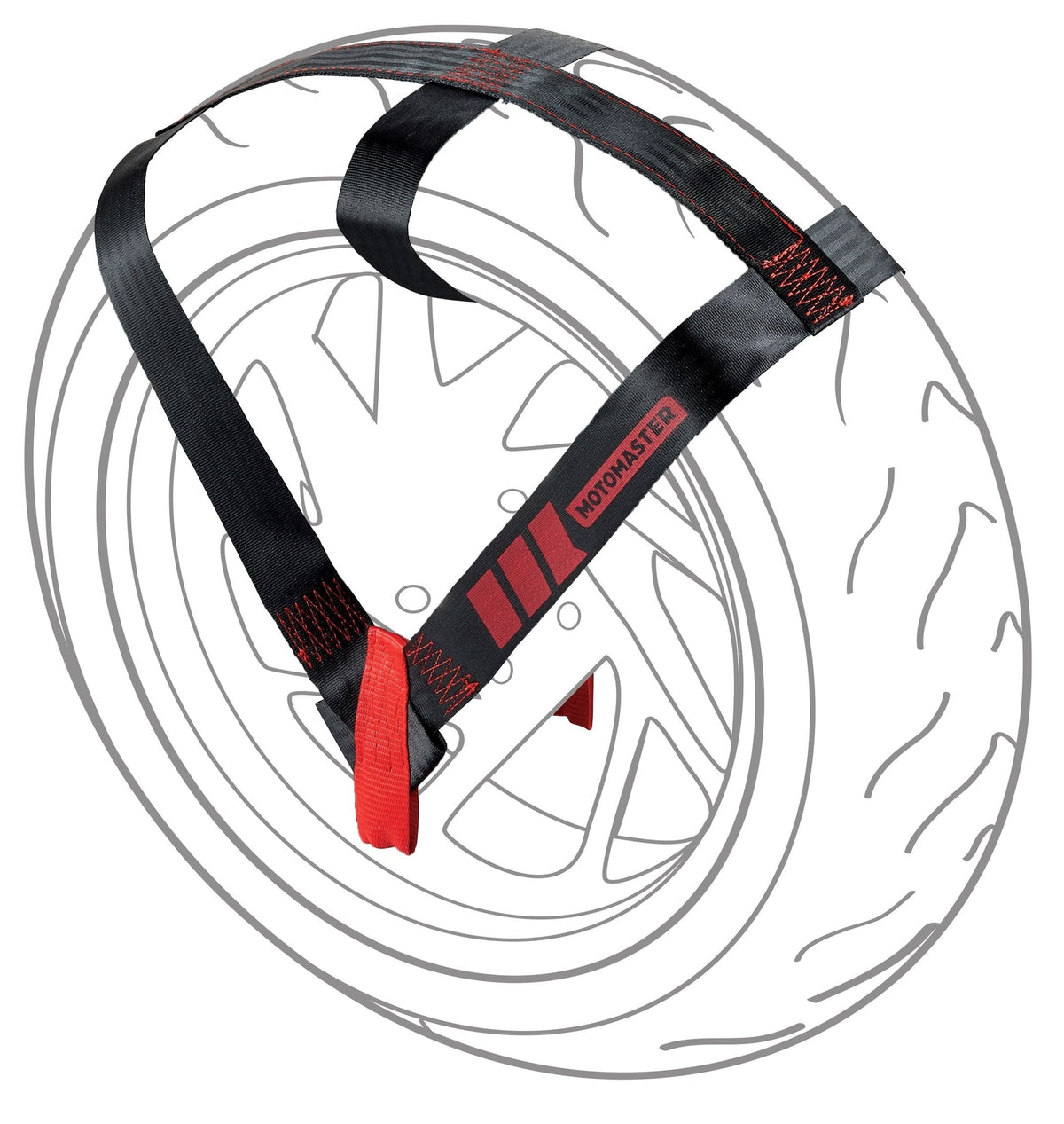 MotoMaster Universal Motorcycle Wheel Tie Down Strap