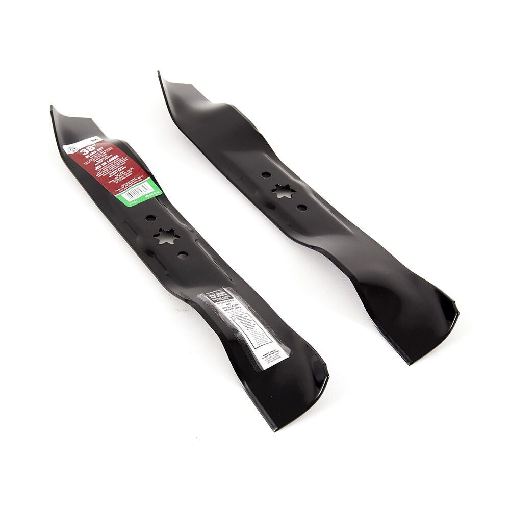 MTD 3-in-1, 2-Blade Replacement Set for 38-in Lawn Tractor Cutting Decks, Black